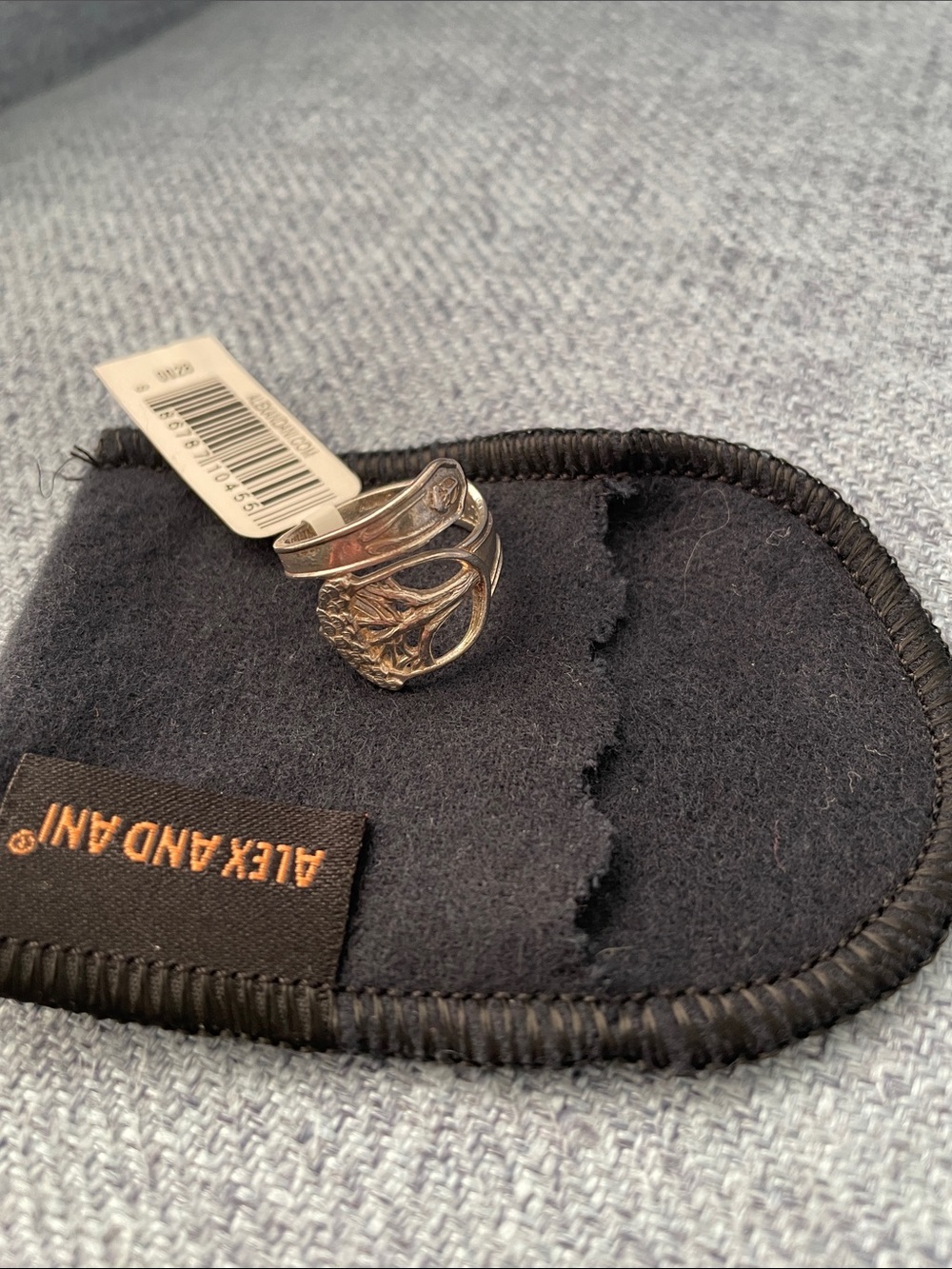 Alex and Ani Silver Tone acorn Wrap Ring